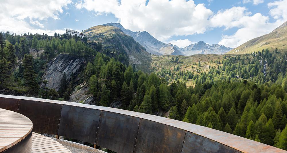 Plimaschlucht - Erlebnispunkt: Panorama "Sichel"